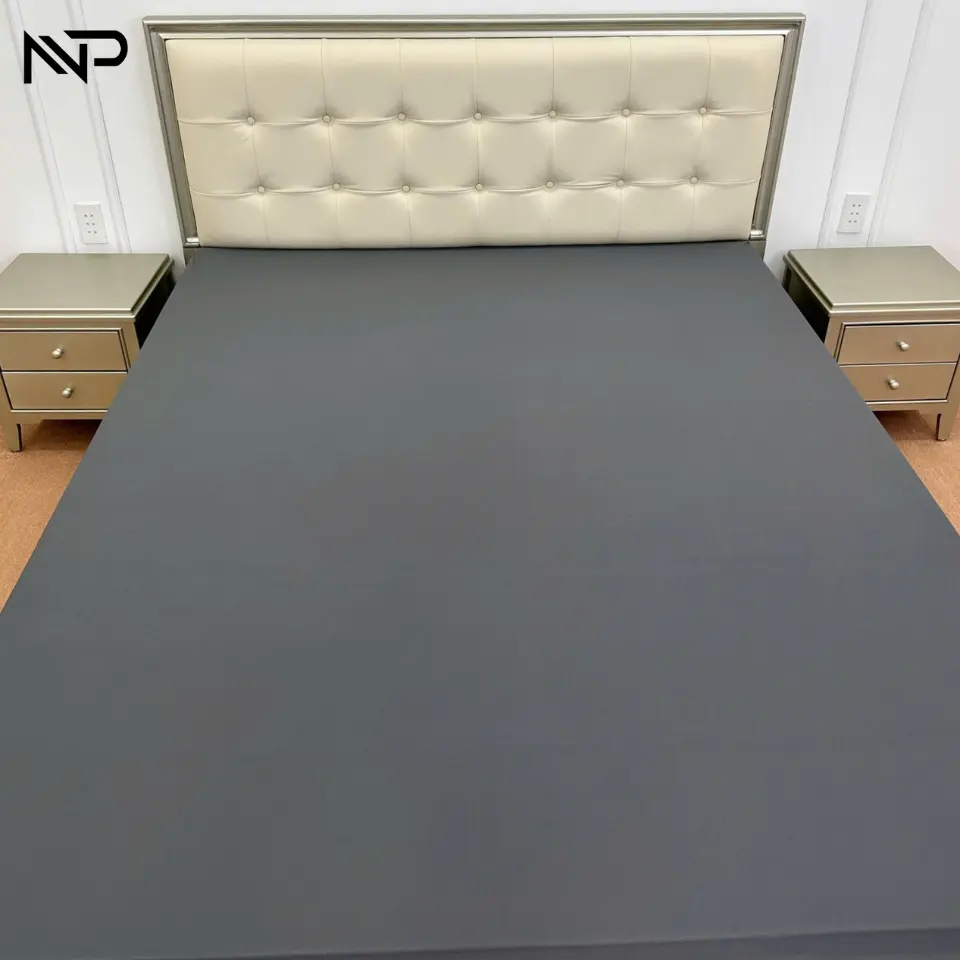 Áo Bọc Nệm 2 Mặt Có Khoá Kéo Vải Thun Lạnh Cao Cấp