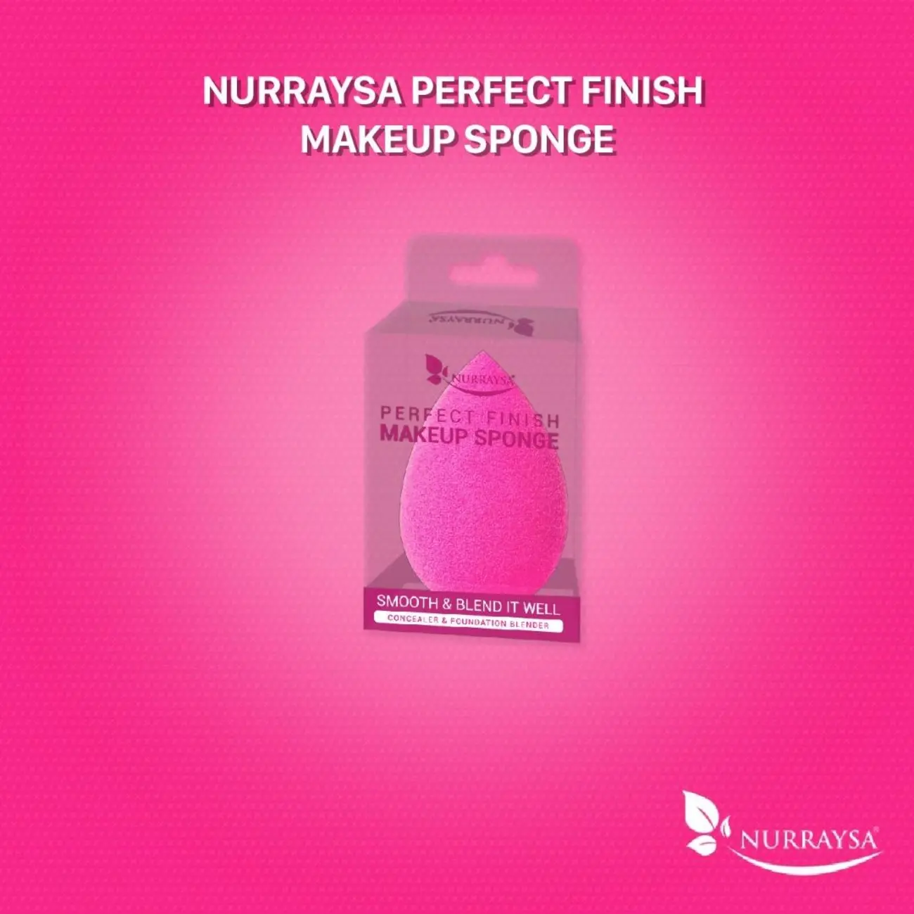 NURRAYSA PERFECT FINISH MAKEUP SPONGE (Random Colour) Foundation Flawless Cosmetic