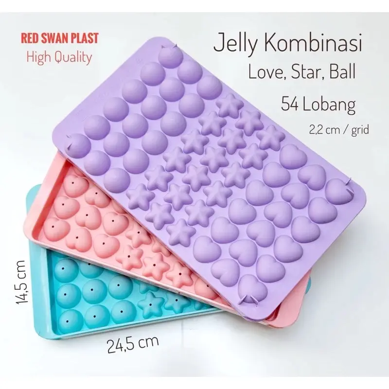 ￼Cetakan Es Jelly Kombinasi / 3 Motif Kombinasi
