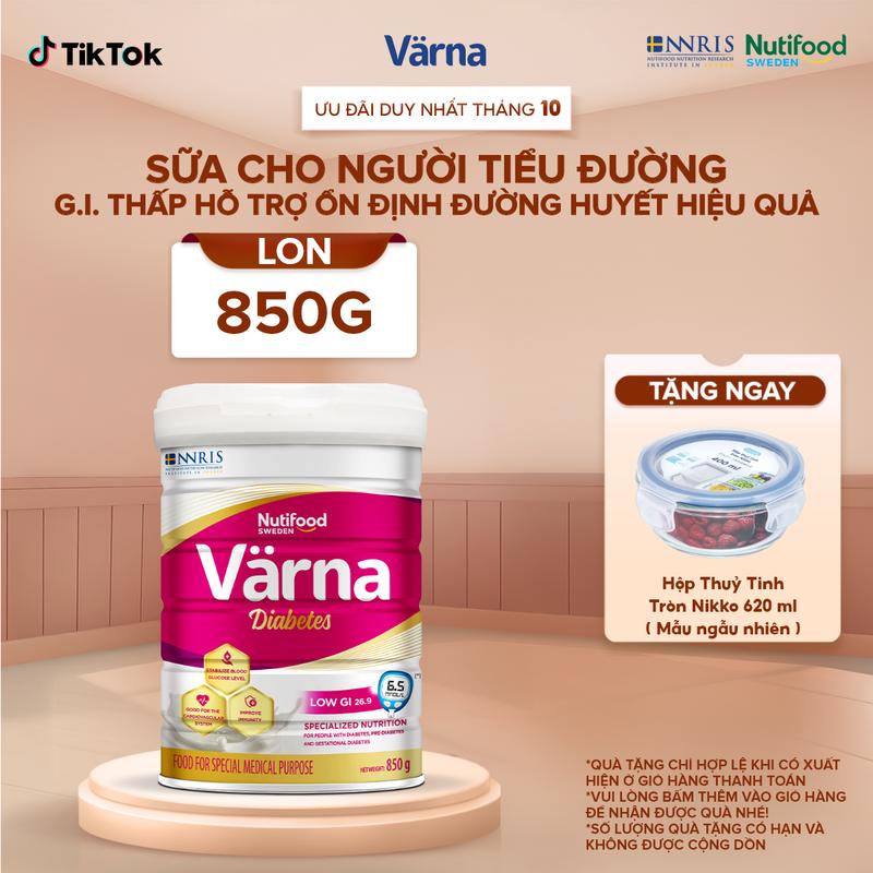 [Live] Sữa Bột Varna Diabetes lon 850g - Hỗ trợ ổn định đường huyết