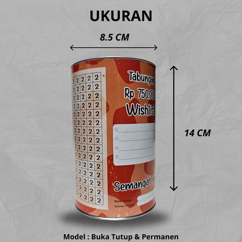 [ BISA COD ] CELENGAN TARGET MURAH CELENGAN TARGET SMALL TABUNGAN TARGET TABUNGAN ANAK - ANAK SOUVENIR CELENGAN BUKA TUTUP PERMANET 2