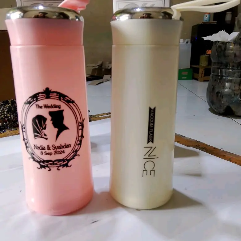isi 10pcs souvenir botol Tumbler nice 400ml free cetak custom dan tulis nama kemasan box talikur terpisah souvenir pernikahan ulang tahun khitanan buah tangan dan cendramata murah berkualitas 0