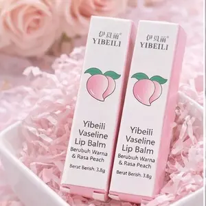 Lip Balm Peach Yibeili Natural Temperature Lipstik Color Changing Vitamin Lip Balm Moisturizing Lip Care Lipbalm
