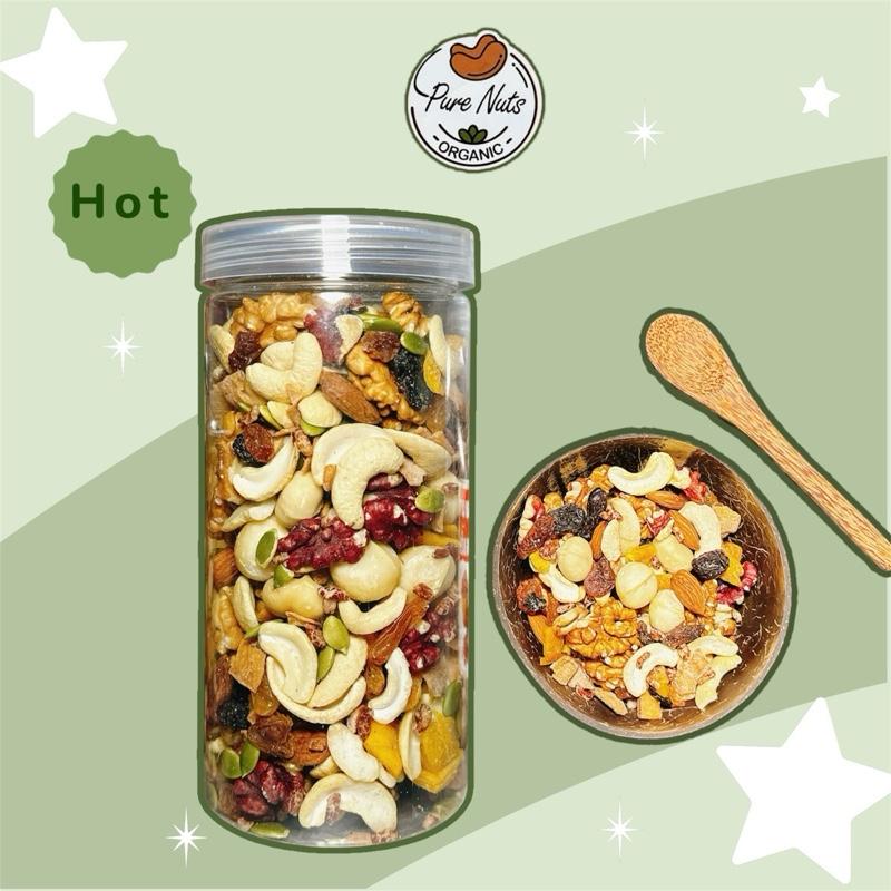 Granola Siêu Hạt Không Yến Mạch, Không Chiên, Sấy Nguyên Vị 500gram Hạt Ngũ Cốc…