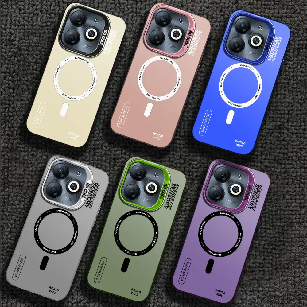 Softcase Colour Hybrid Premium Matte Case Circle For INFINIX SMART 8,SMART 8 PRO,HOT 40I,ITEL P55  NFC, P55 4G, TECNO SPARK GO 2024, SPARK 20, SPARK 20C Case Aesthetics