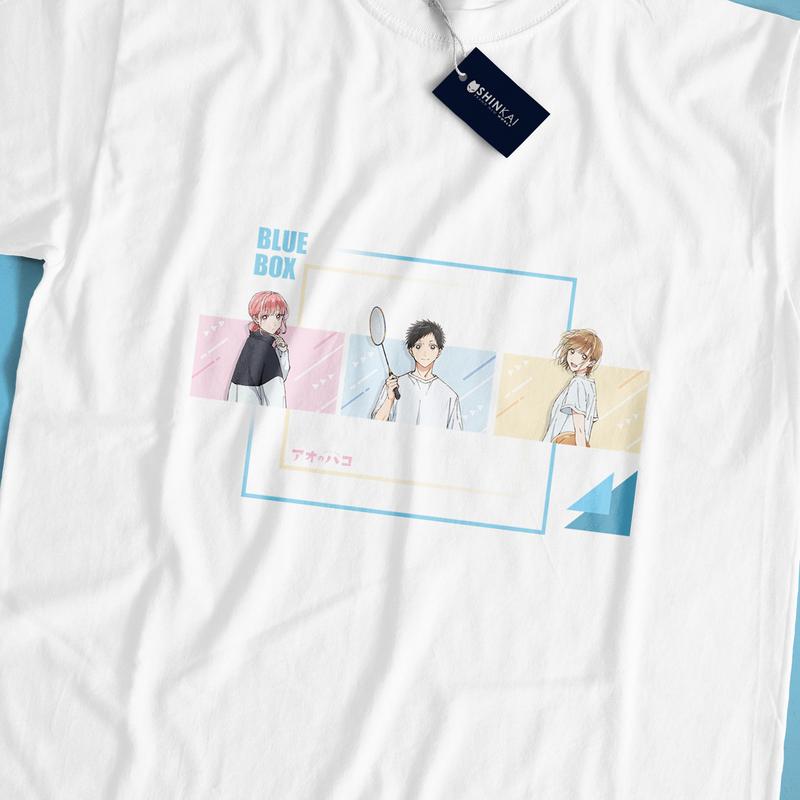 Shinkai Kaos Anime Blue Box Ao No Hako Series Baju Anime Pria Wanita Premium Cotton 24s 0