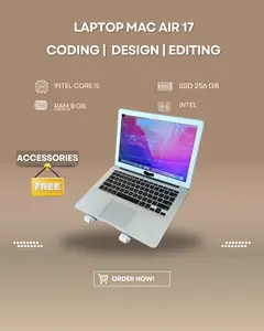 LAPTOP MAC 17 AIR INTEL CORE I5 RAM 8GB SSD VARIAN
