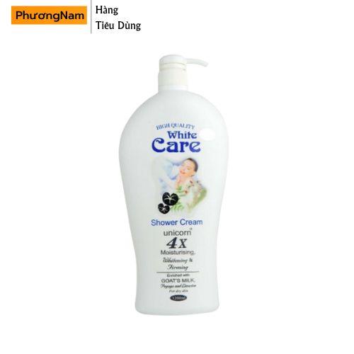 Sữa tắm dê Care 4x hương sữa tươi cực thơm 1200ml an toàn dịu nhẹ