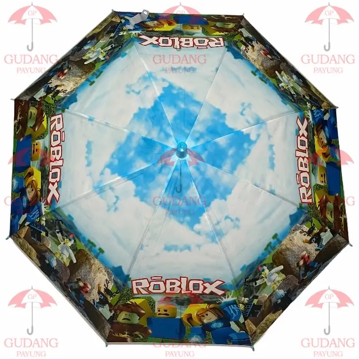 Payung Anak Karakter PVC Motif Roblox 4