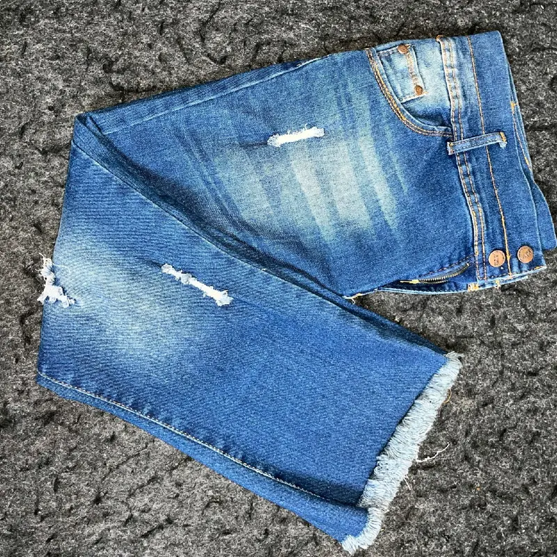 Terbaru Seline  Celana Wanita Lepis  Super Jumbo Big Size  BB 75-85KG Jeans Kekinian Bawah Rawis COD Karet Denim cut Melar Tebal Dewasa Cutbray Panjang Cewek 2