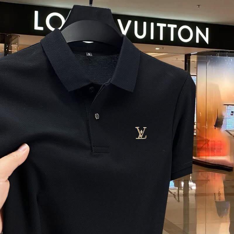 Áo polo Nam tay ngắn chất vải cotton co giản nhẹ - Hàng mới nhất - Menswear, ngắn tay, có cổ.LV