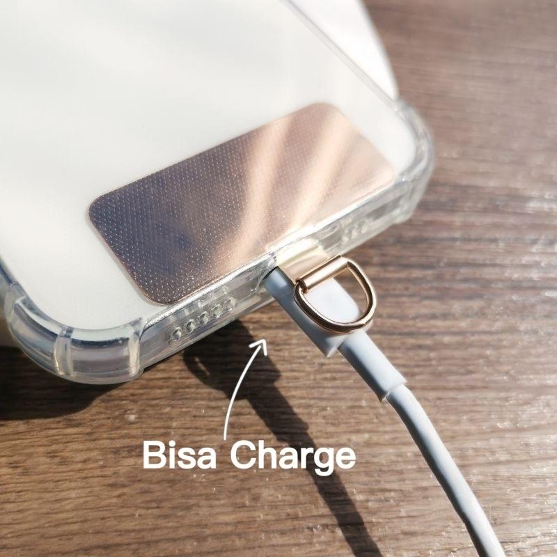 Klip Ponsel Konektor Lentur Baja Tahan Karat, Penghubung Tali Ponsel Anti Hilang, Casing Ponsel Universal Aksesoris Besi 3