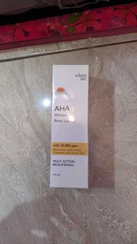 Product Review of [100ml] WHITE INC AHA Body Lotion to Whitening & Moisturising | Hand Body Lotion Pencerah Mencerahkan Melembabkan Sebagai Body Booster |  Arbutin, Glycolic, Niacinamide from m** 3