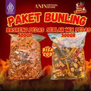 PAKET BUNDLING BASRENG PEDAS + SEBLLAK MIX PEDAS KEMASAN 500GRAM
