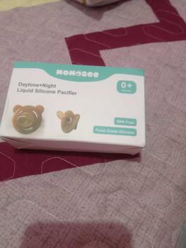 Product Review of Momosee Dot Bayi Newborn 2 IN 1 Nano Perak Set Empeng Silikon Bayi Coklat BPA FREE Silicone BPA Free Baby Pacifier Dengan Rantai dan Kotak BB14 Kompeng from L**u i**h 1