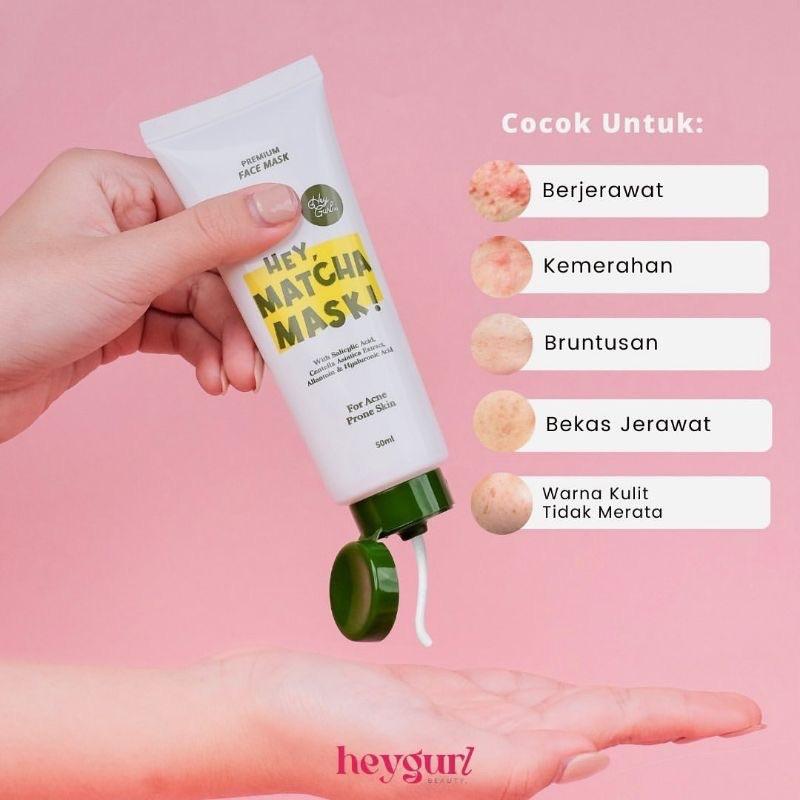 [READY] Clay mask by heygurl.id / CLAY MASK HEYGURL / Clay mask delima heygurl / clay mask matcha heygurl / Hey Delima Mask / Clay masker heygurl / Claymask Heygurl 4