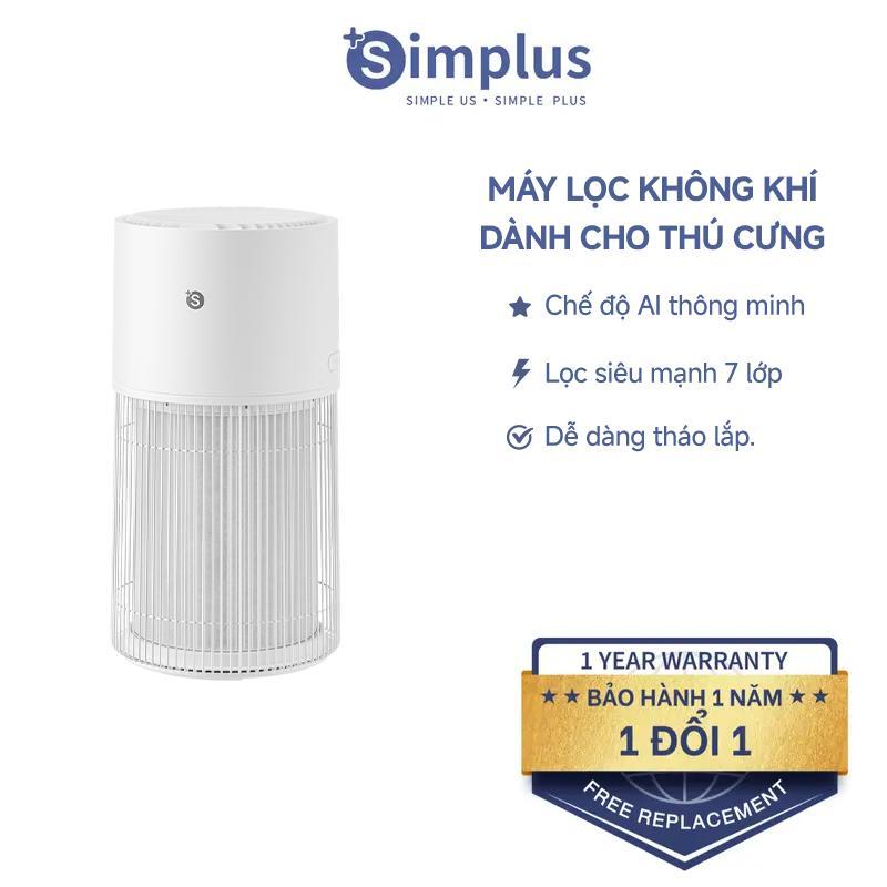 SimplusVN Máy lọc không khí 1.2 Tỷ Ion âm cho gia đình nuôi thú cưng Simplus Chỉ số CADR 480m³/h 7 lớp lọc Kết nối qua app Khuếch tán tinh dầu KQJH010, Bảo Hành 1 Năm Chỉ Đổi Không Sửa