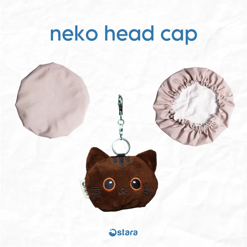Neko Head Cap | Tudung Kepala | Penutup Kepala Helm Ojol | Pelindung Rambut Helm Motor Ojek 6