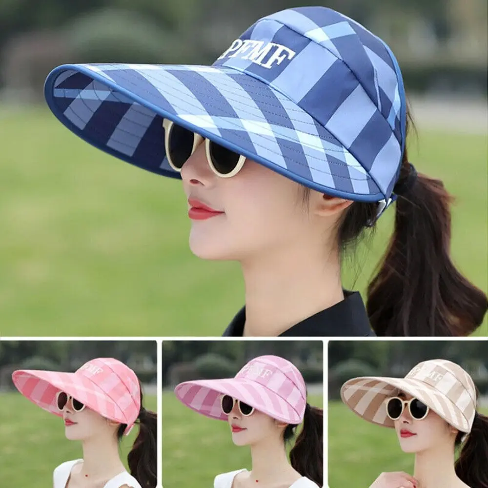 Mũ Rộng Vành Vải Bố Cho Nữ, Mũ Du Lịch Thường Ngày, Chống Tia UV, Tấm Che Mặt, Mũ Đi Biển