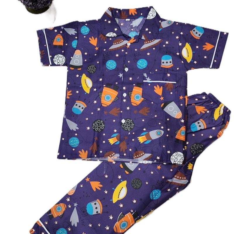 Baju tidur piyama  anak cowok cewek usia 1 sd 13 tahun 8