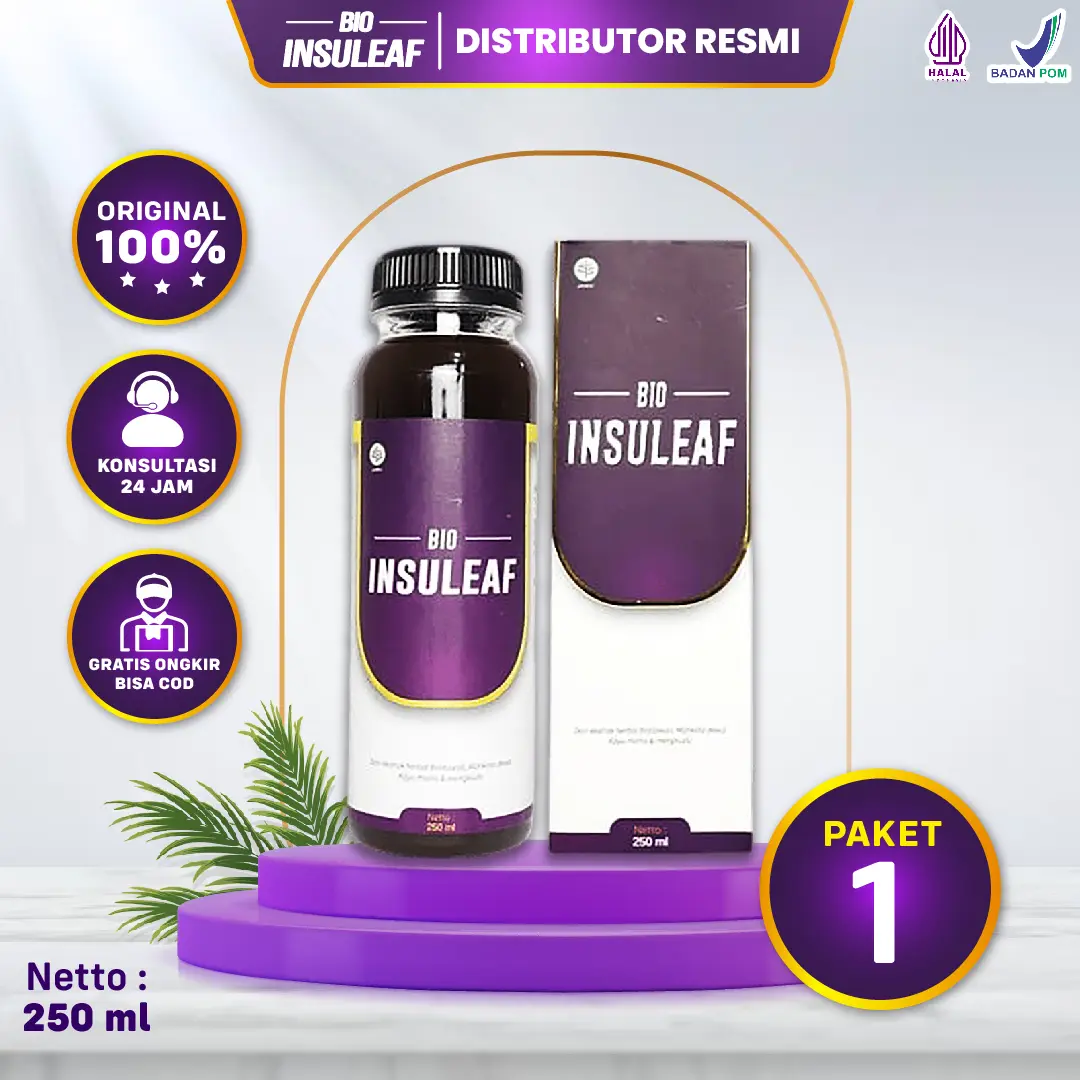 Bio Insuleaf Ori Asli Original Khusus Bantu Normalkan Gula Darah Herbal Insuleaf Alami 1 Botol Distributor Resmi