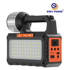 Sistem Tenaga Surya Generator Listrik Dengan Panel Surya Lampu dengan Port USB dengan Speaker Radio FM Pemutar USB Pengisi Daya Ponsel