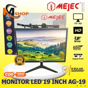 LED Monitor 19" Inch IPS HDMI VGA Input 60HZ Murah Garansi Resmi