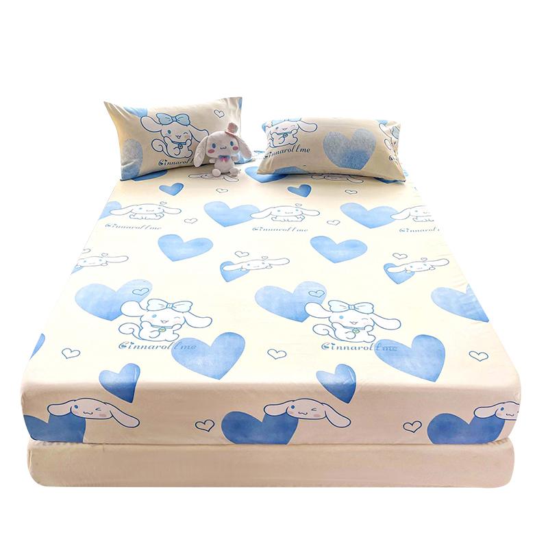 Cartoon style Premium Cotton 3in1 Bedsheet Cadar Single/Queen/King Size Fitted Bedsheet 950 TC Getah Keliling Free Pillowcase (Cadar Murah) cadar  tds 9