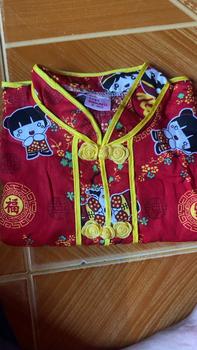 Product Review of Setelan Baju Cina Rok Baju Sanghai Lengan Pendek Buat Usia 0 Bulan Sampai 7 Tahun Bahan Katun from Y**I P** 0