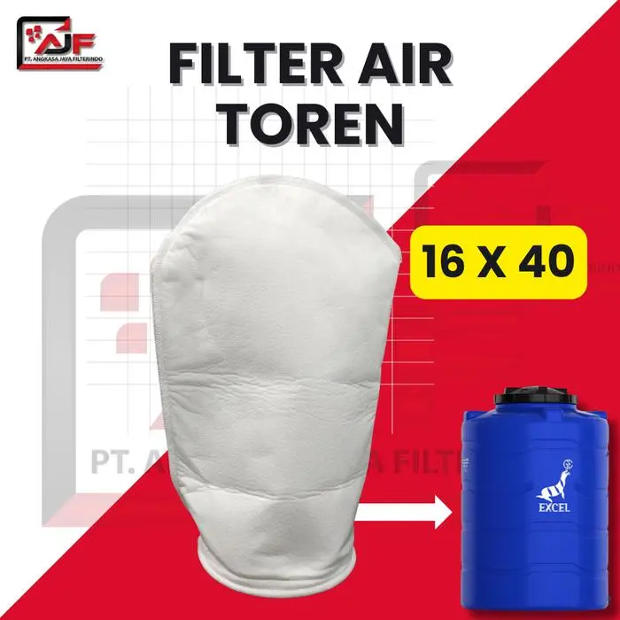 Filter  Toren & Tandon Model Gantung Super Tebal Real Size Besar Anti Klorin agar jernih penyaring air alat sehat