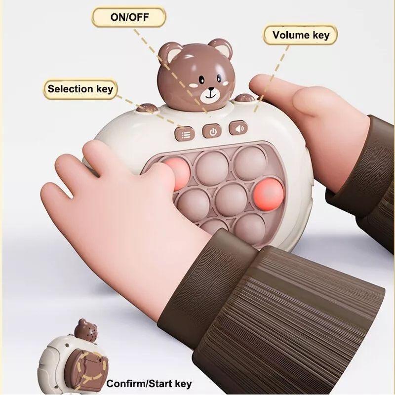(live)HAPYEE Pop It Push Bubble Game Challenge Fidget Toys Dengan Mesin Game LED Menghilangkan Stress 1