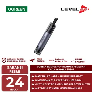 UGREEN EMERGENCY HAMMER PEMECAH KACA JENDELA WITH CUTTER - 35347