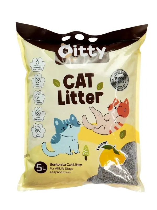 Pasir kucing Qitty cat litter - aroma harum wangi ukuran 5 liter 3