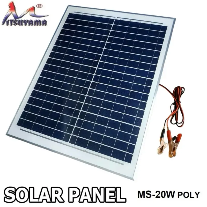 Panel surya 20 watt Polycrystalline / Solar panel Mitsuyama 20WP