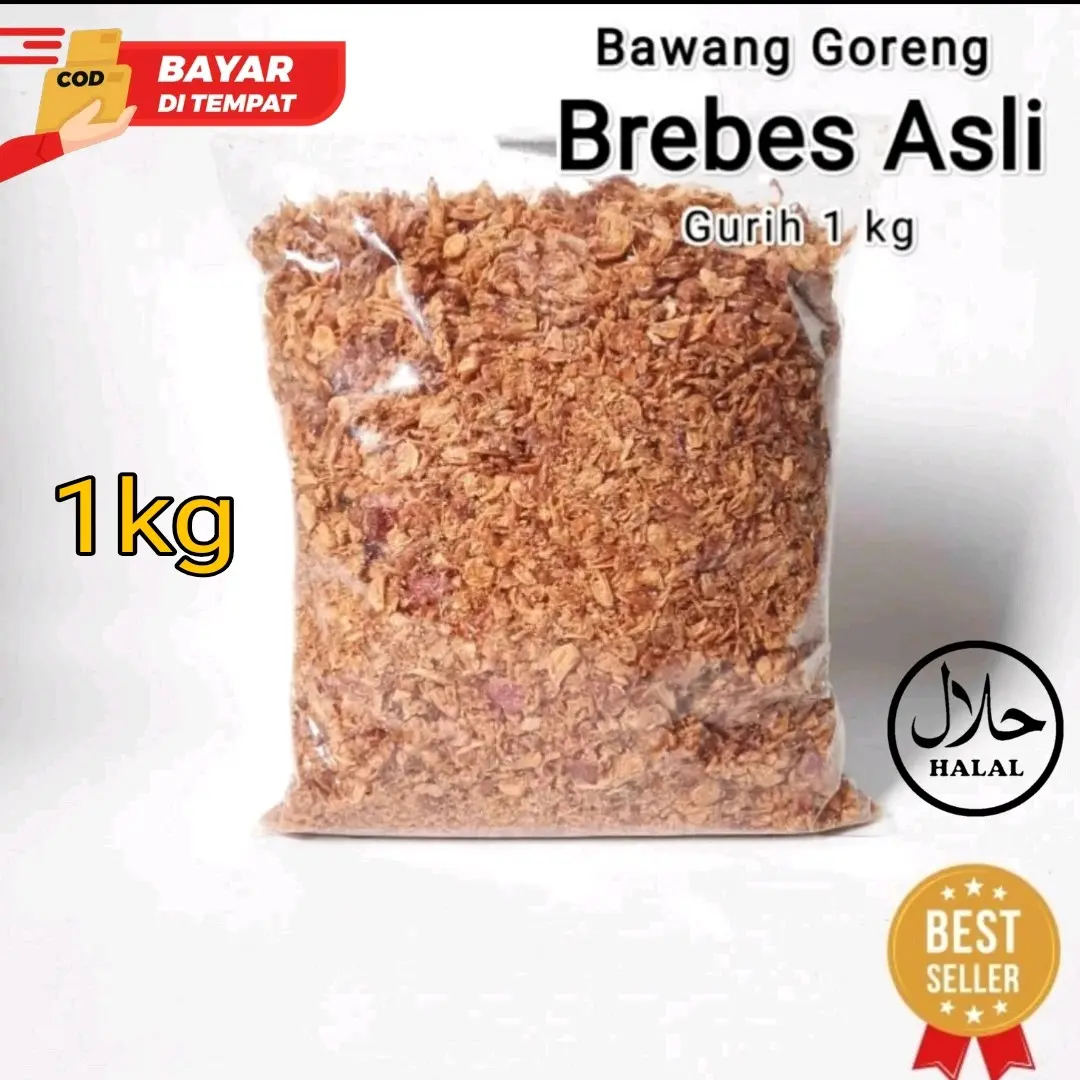 Bawang Goreng 1 kg [ B ] •Termurah Asli Brebes Brambang Spices Rempah Bahan Masakan Bumbu Dapur
