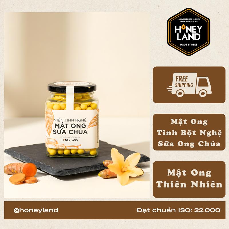 Viên Tinh Nghệ Mật Ong Sữa Chúa HoneyLand Mật Ong Thiên Nhiên