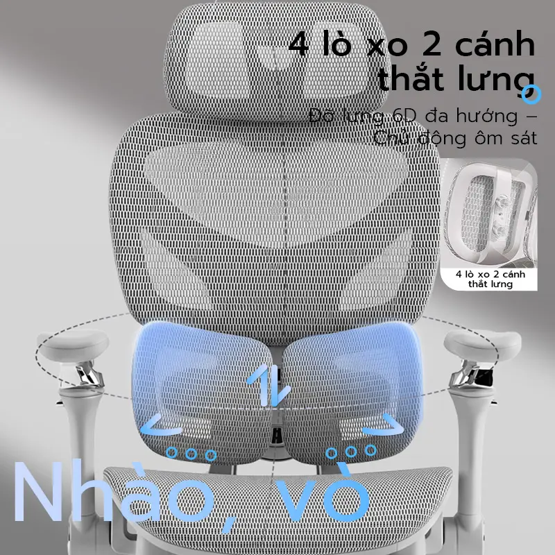 ghế công thái học Xpanse T9 ghế gaming đệm lưng kép 4 lò xo, lưới du pont ghế xoay văn phòng ghế làm việc | BigBuy360 - bigbuy360.vn