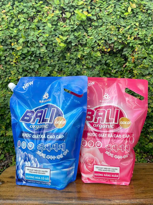 Combo 2 Túi Nước Giặt Xả BALI (Túi 3L) Sạch đỉnh - Thơm lâu - Giá cạnh tranh