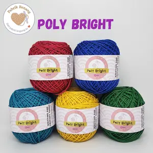 [100gr] Benang Rajut POLY BRIGHT/ Poly Kilap / Polyester / Poli Kilap KORIN