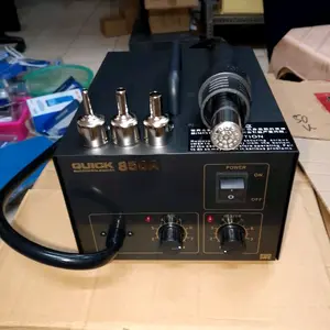 Quick 850A Blower Solder Uap Hot Air Stasiun solder analog untuk service handphone dan elektronik Termurah berkualitas