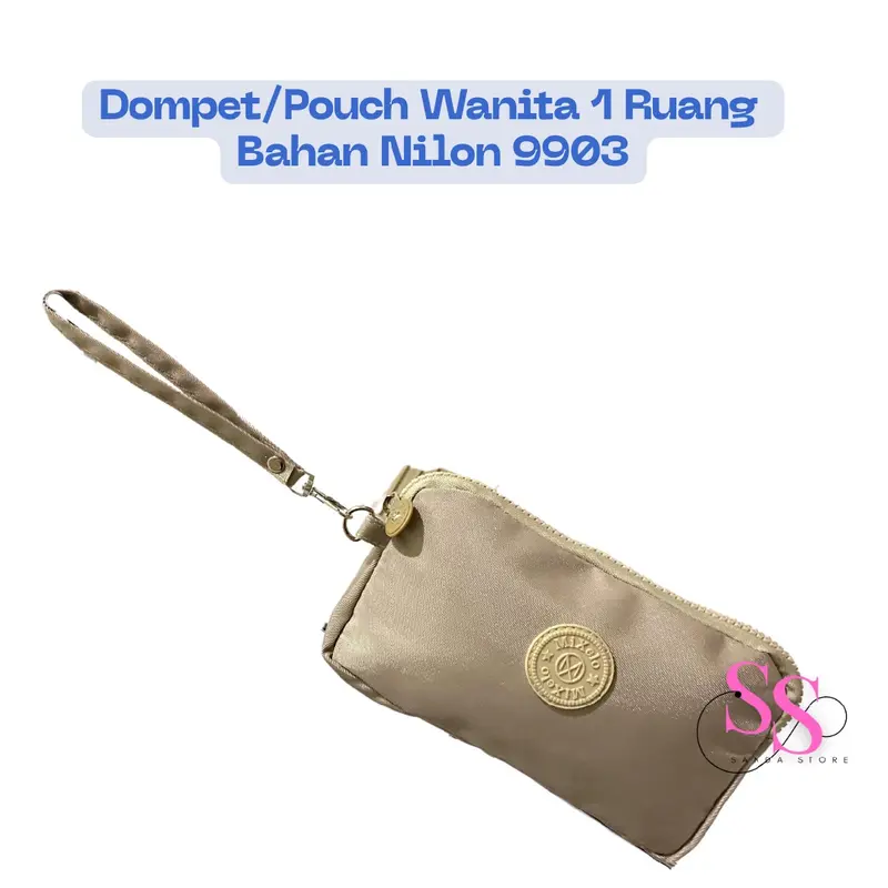 DOMPET/POUCH WANITA 1 RUANG BAHAN NILON 9903 2
