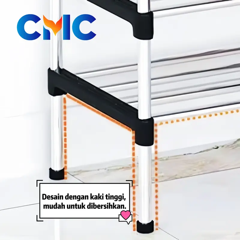 CMC[C-510]Rak Sepatu 5 Susun Gantungan Payung / Rak Sepatu 5 Tingkat Tempat Sepatu Sandal 5 Susun Rangka Besi 5