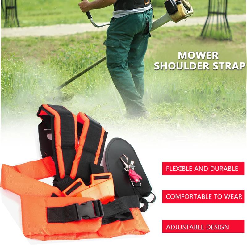 Product Introduction of 1PC Double Shoulder Strap Grass Trimmer Brush Cutter Harness Belt Garden Power Pruner Shoulder Strap W Shape Harness Strap 11