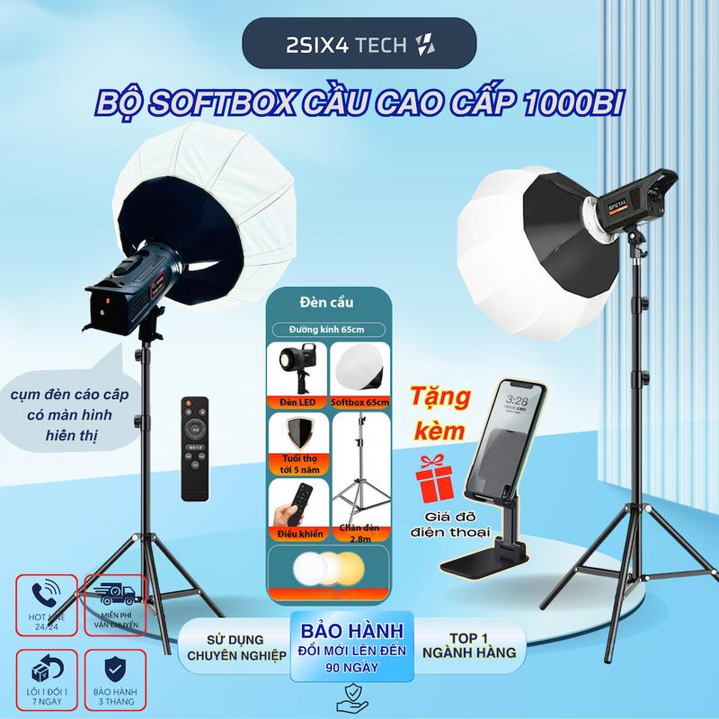  Đèn livestream bán hàng softbox cầu chụp ảnh quay video chuyên nghiệp hỗ trợ sáng studio 264Tech 