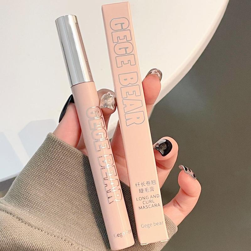 Mascara Lâu Trôi Gege Bear, Dài, Dày, Uốn Cong, Tự Nhiên, Không Thấm Nước, Thích Hợp Cho Người Mới Bắt Đầu 2