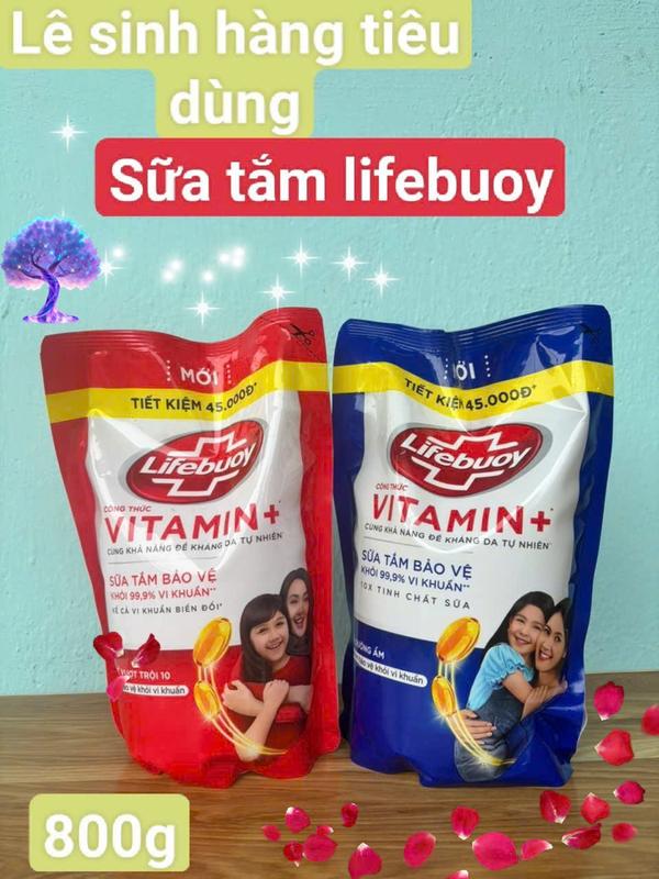 Sữa Tắm Lifebuoy dưỡng ẩm và bảo vệ túi 800g , sẵn có 2 màu