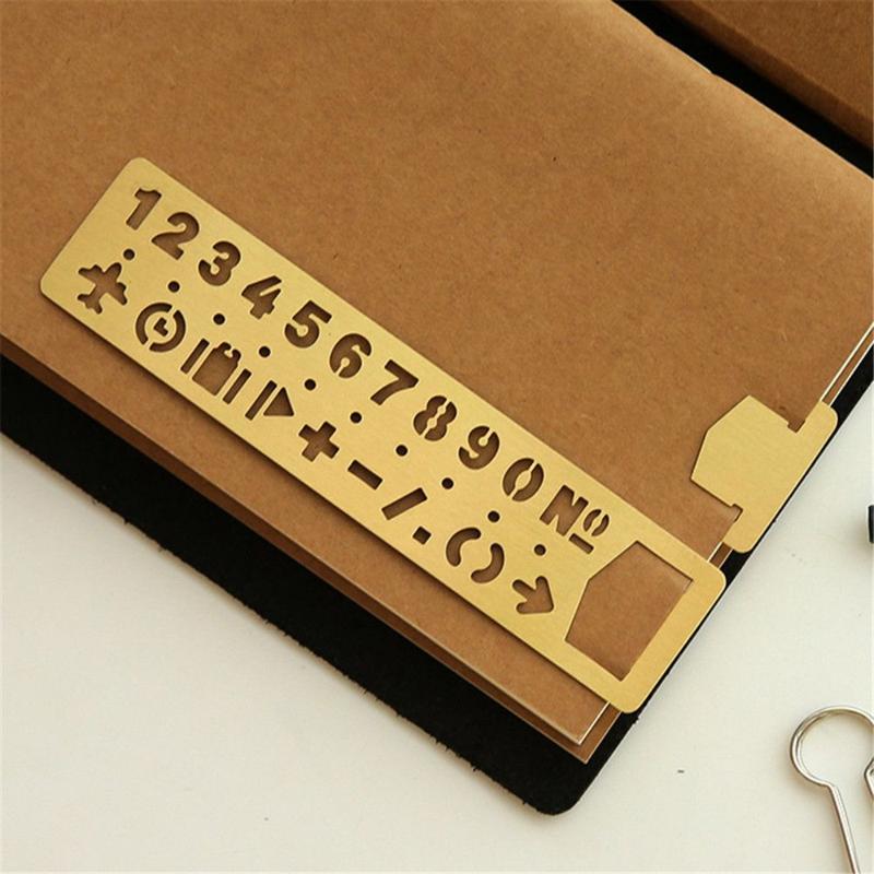 Thước Kim Loại Rỗng Thẳng, Văn Phòng Phẩm Kawaii, Dụng Cụ Vẽ Tranh, Đồ Dùng Đo Lường Trường Học Và Văn Phòng, Thước Kẻ Họa Tiết Chữ Cái 5