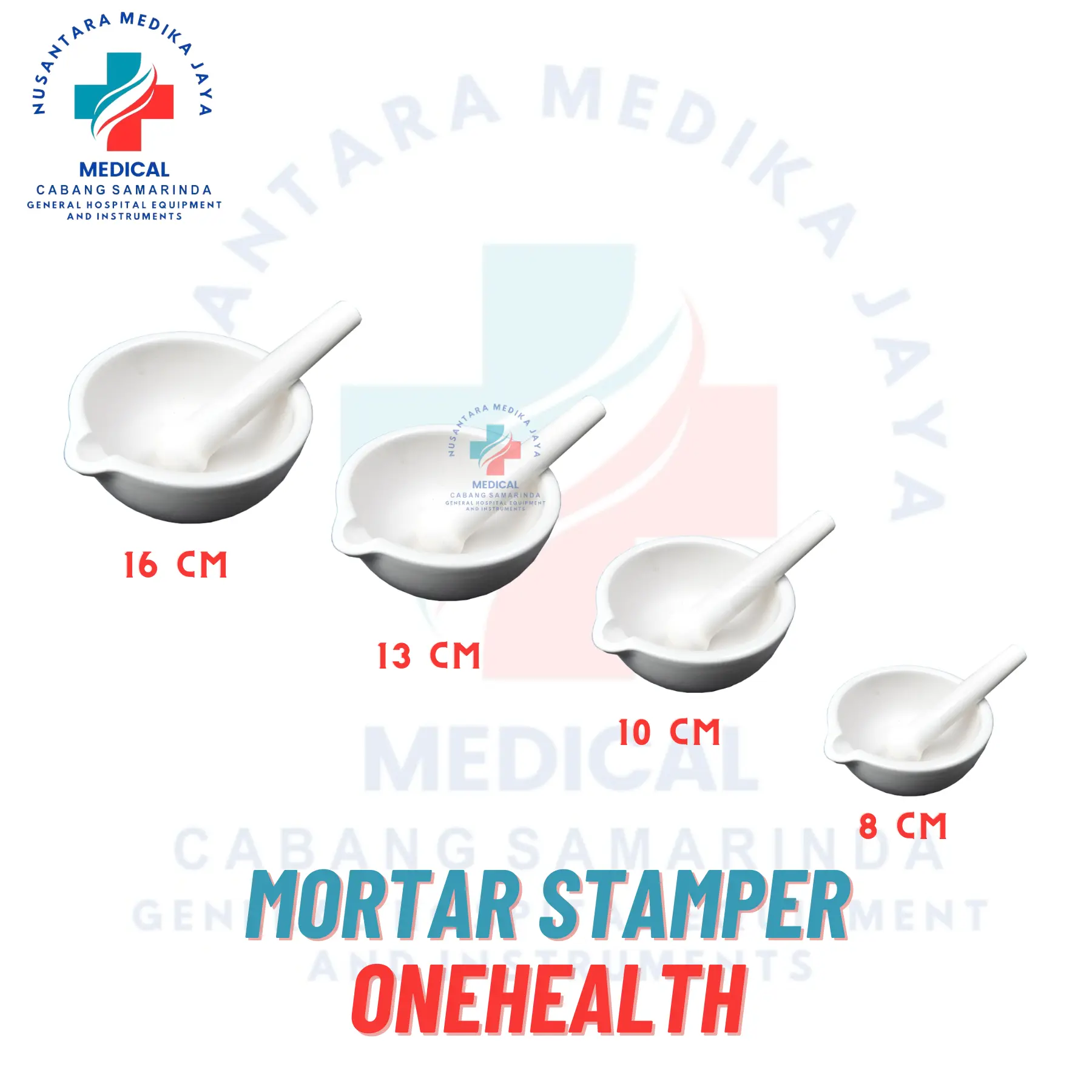Mortar Alat Penumbuk Obat Mortir | Mortal | Stamper Berbagai Ukuran
