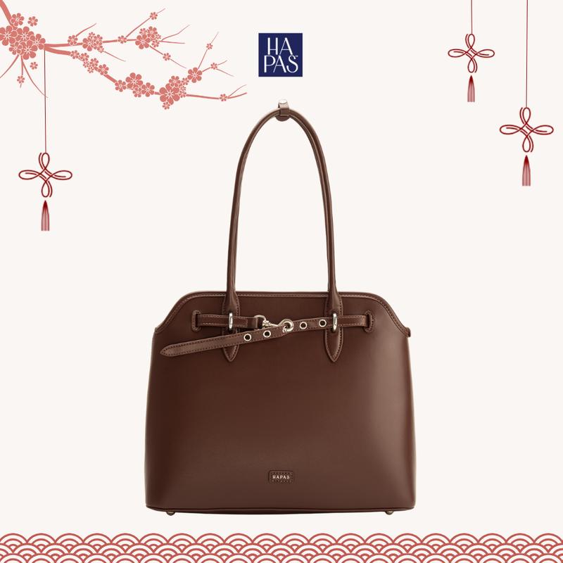 BST TOTEGETHER Túi Tote Nữ Đai Móc Amee HAPAS Size 35 - Túi Da Cao Cấp