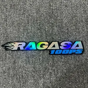Logo Emblem RAGASA 100PS, 110PS & 120PS Bahan Akrilik dan Sticker Cutting